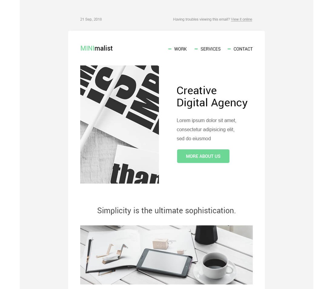 Detail Digital Agency Email Template Nomer 24