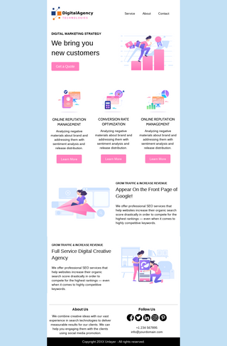 Detail Digital Agency Email Template Nomer 26