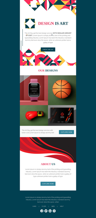 Detail Digital Agency Email Template Nomer 36