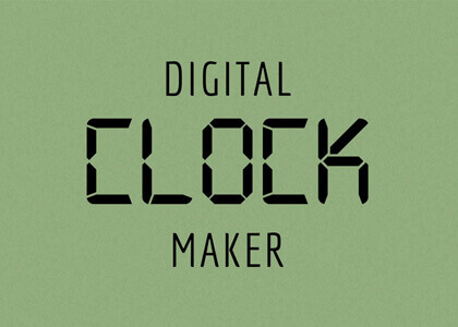 Detail Digital Clock After Effects Template Nomer 2