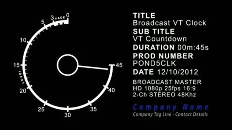 Detail Digital Clock After Effects Template Nomer 12