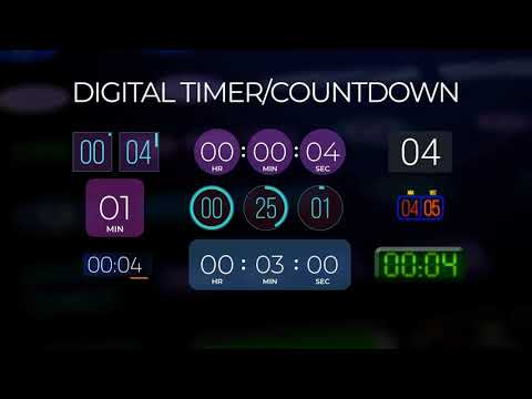 Detail Digital Clock After Effects Template Nomer 14