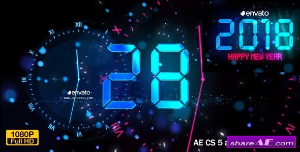 Detail Digital Clock After Effects Template Nomer 19