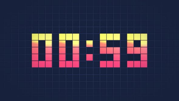 Detail Digital Clock After Effects Template Nomer 5