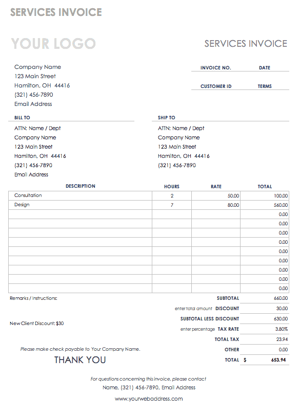 Detail Digital Invoice Template Nomer 39