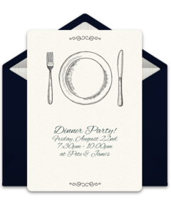 Detail Dinner Invitation Card Template Nomer 25