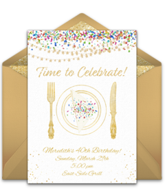 Detail Dinner Invitation Card Template Nomer 36