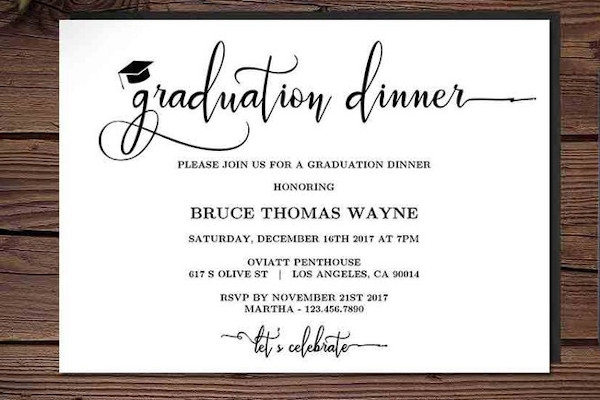 Detail Dinner Party Invitation Card Template Nomer 17