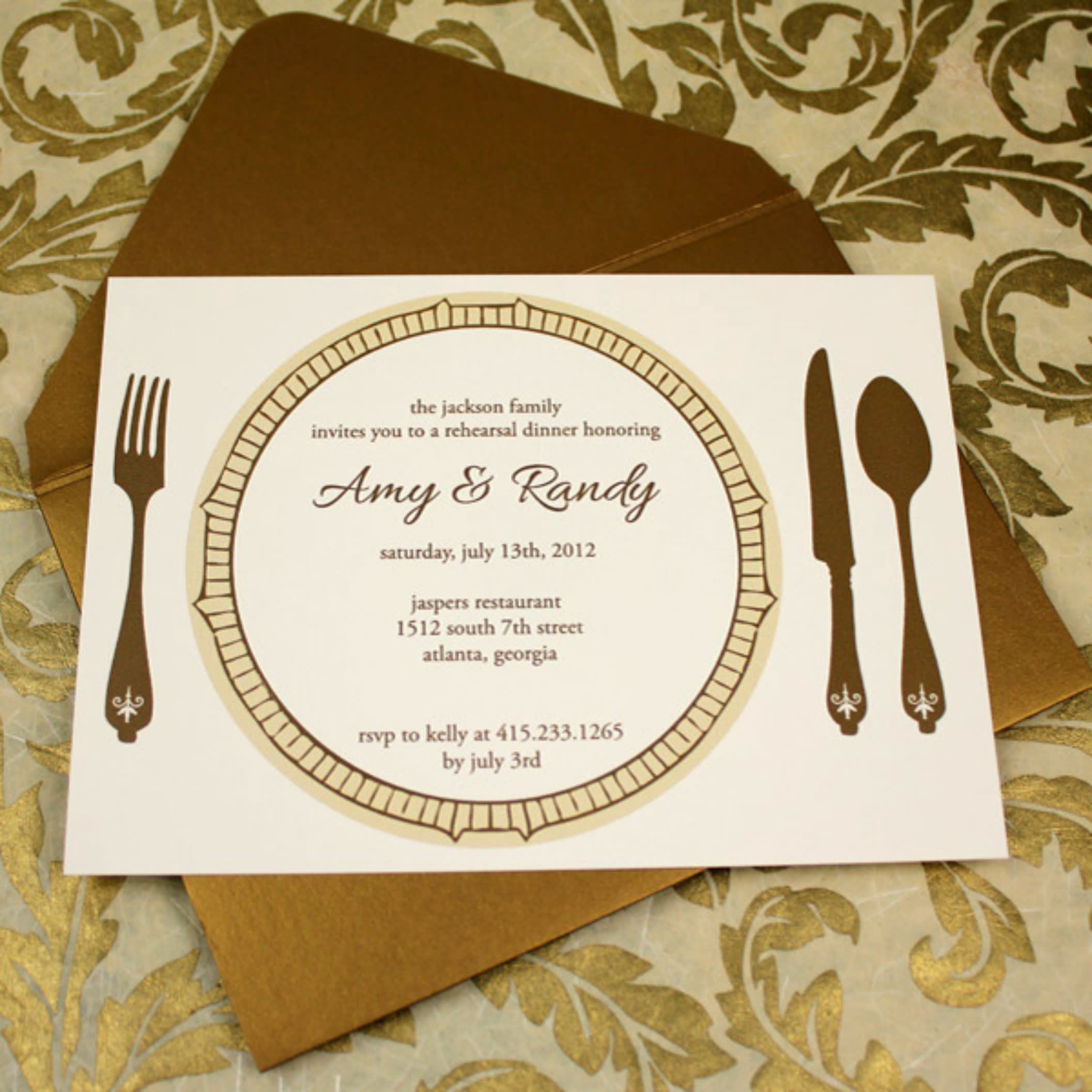 Detail Dinner Party Invitation Card Template Nomer 20