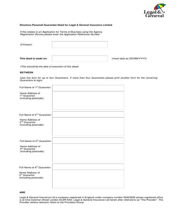 Download Directors Personal Guarantee Template Nomer 12