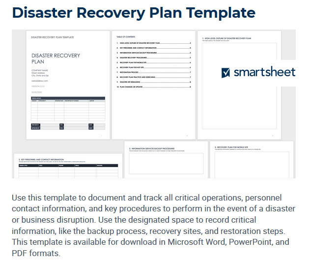 Detail Disaster Recovery Procedure Template Nomer 12