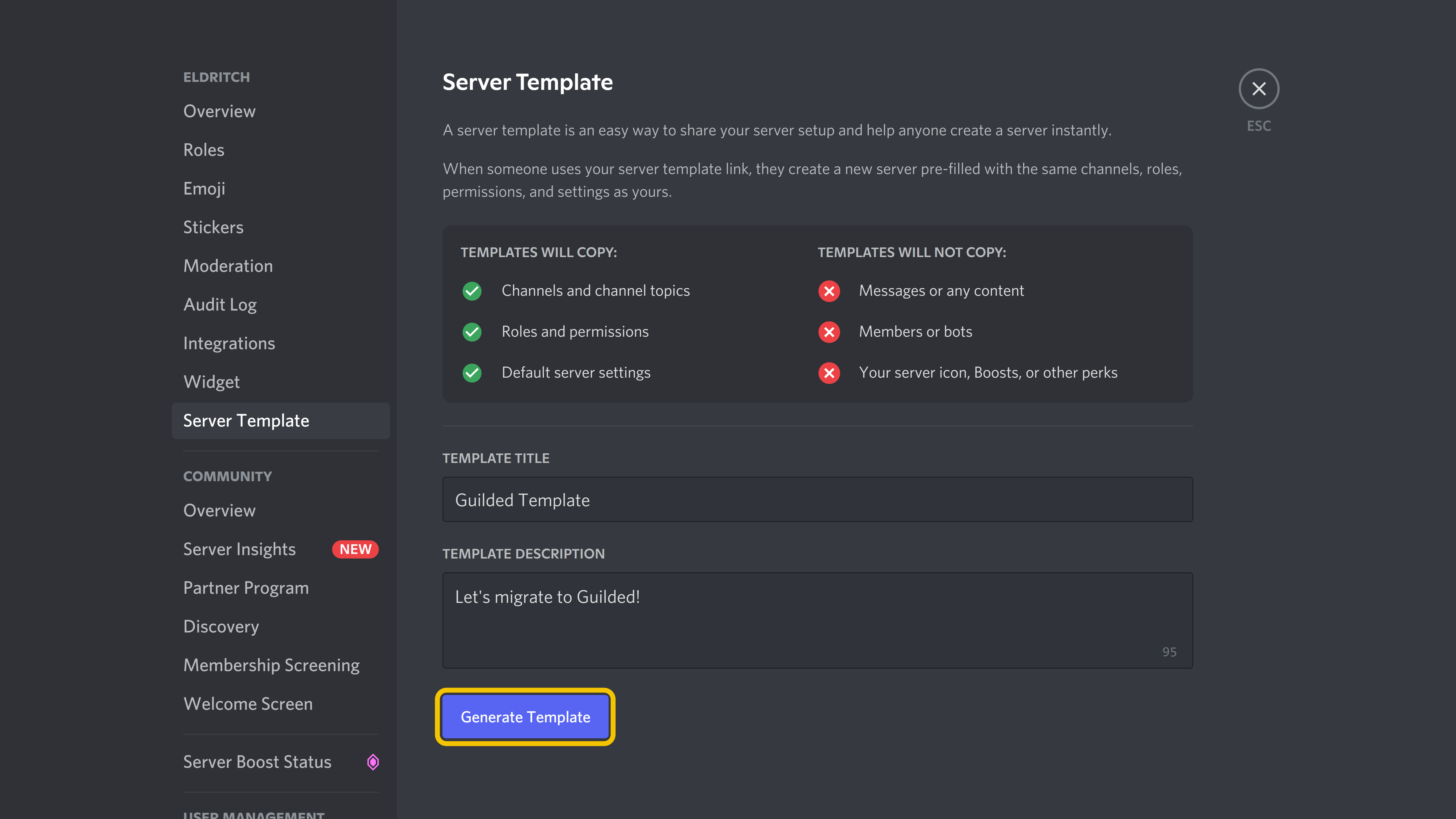 Detail Discord Server Template Nomer 2