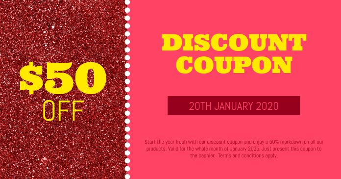 Detail Discount Coupon Design Template Nomer 11