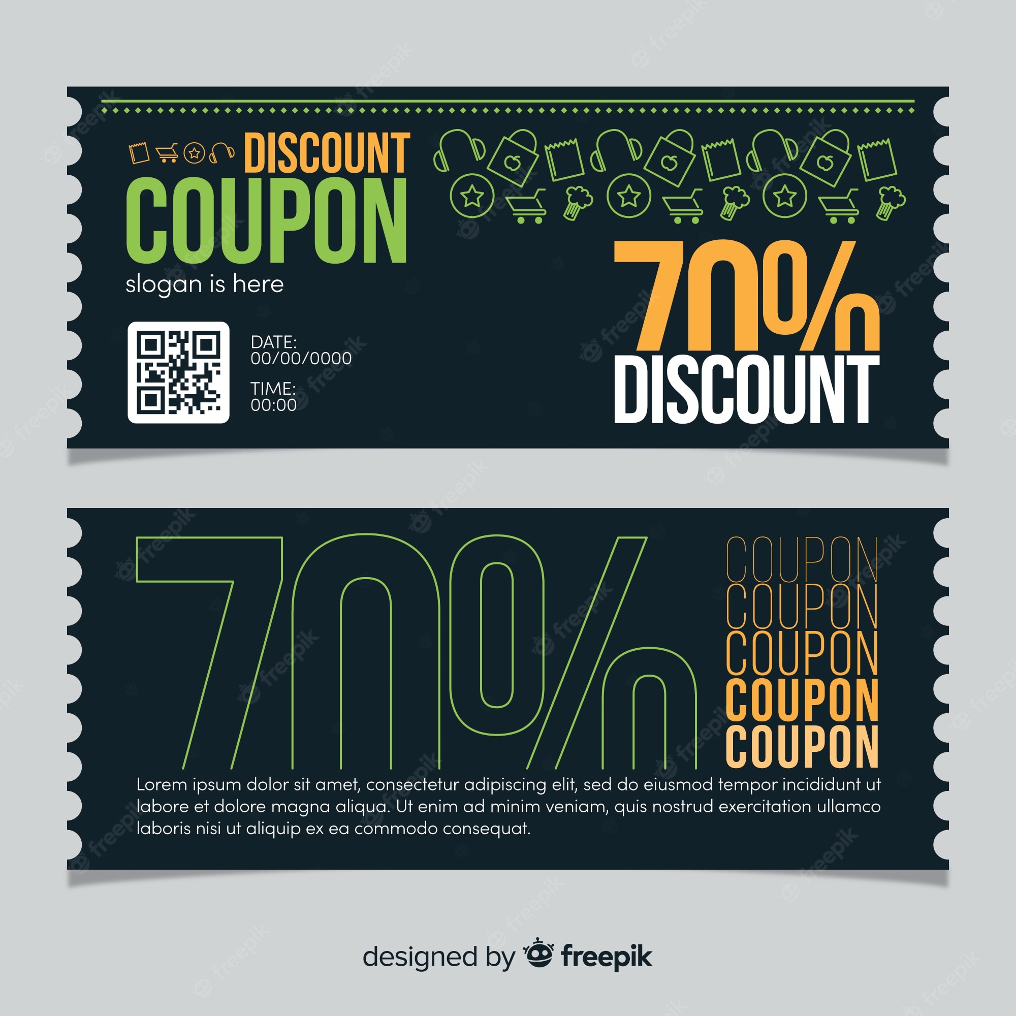 Detail Discount Coupon Design Template Nomer 21