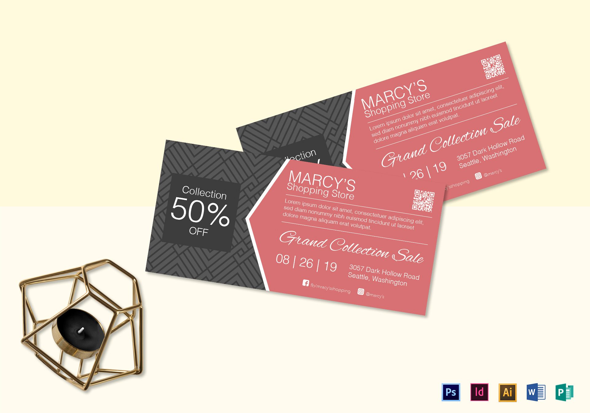 Detail Discount Coupon Design Template Nomer 31