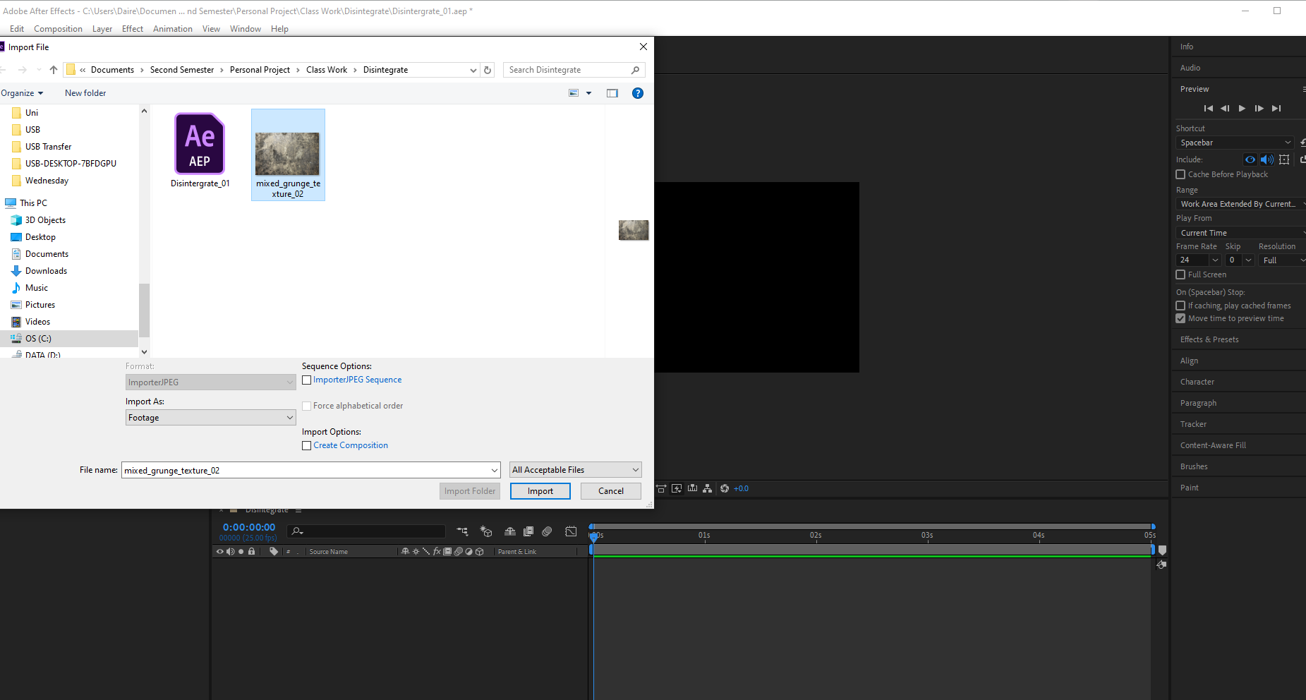 Detail Disintegration Effect After Effects Template Nomer 15