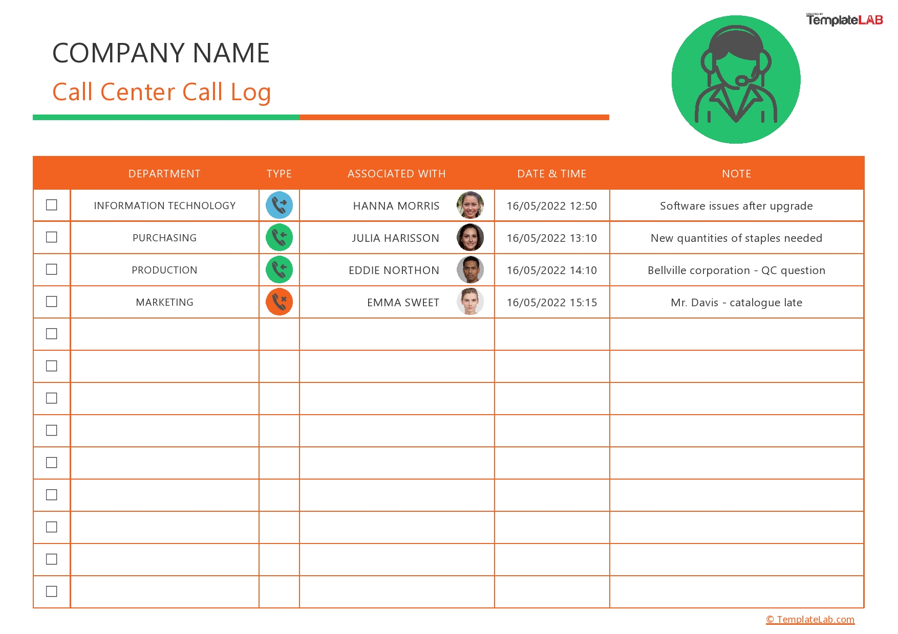 Detail Dispatch Log Template Nomer 49