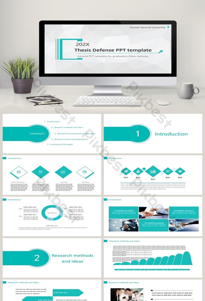 Detail Dissertation Defense Powerpoint Template Free Download Nomer 48