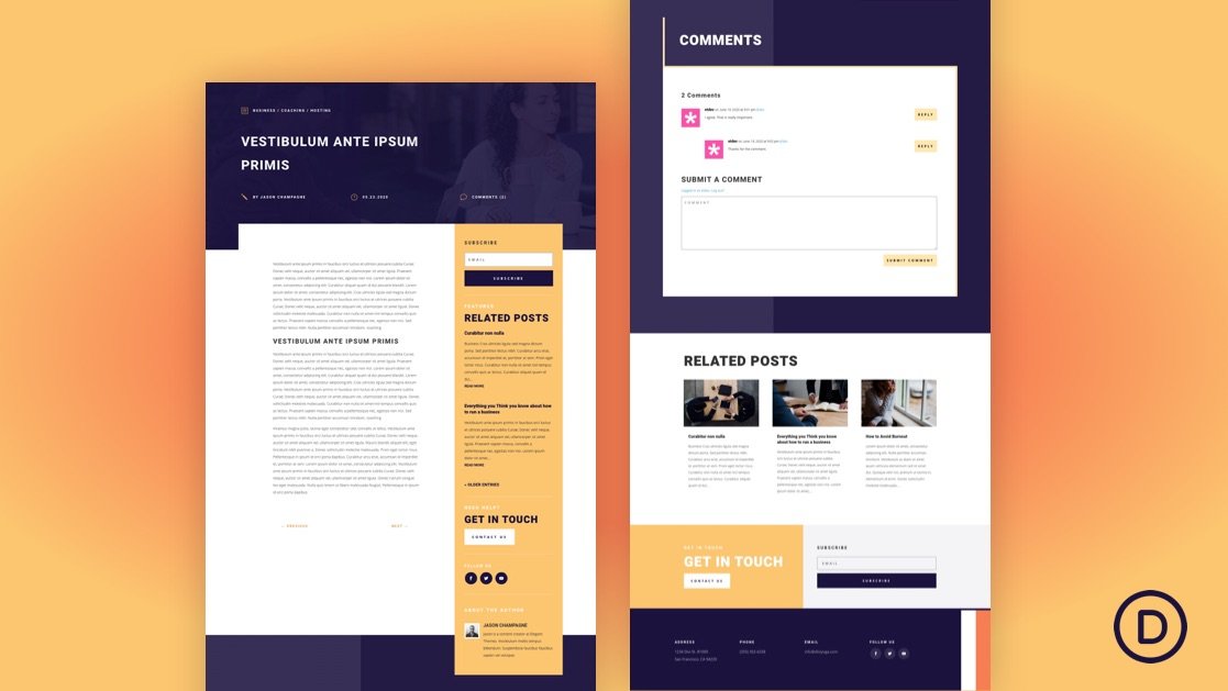 Detail Divi Post Template Nomer 3