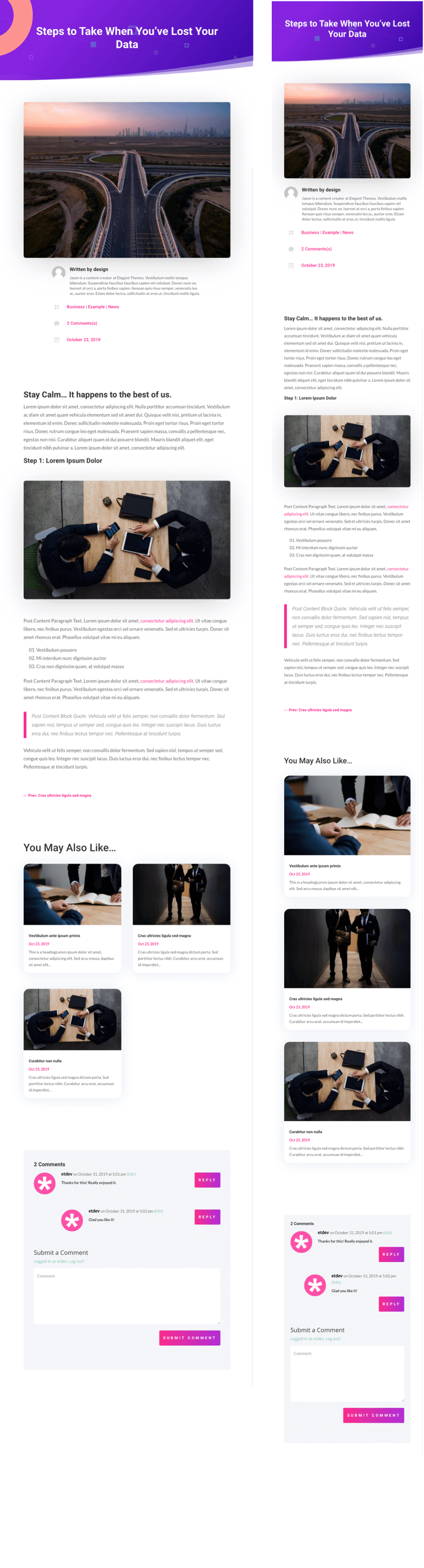 Detail Divi Post Template Nomer 5