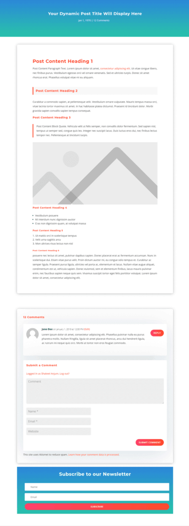 Detail Divi Post Template Nomer 41