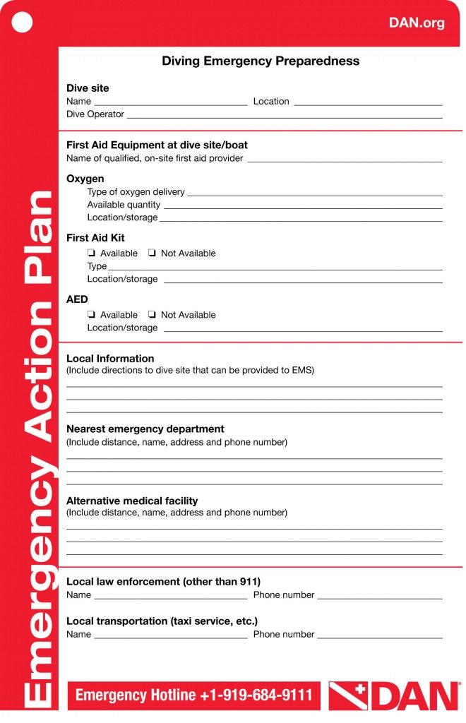 Download Diving Emergency Action Plan Template Nomer 1