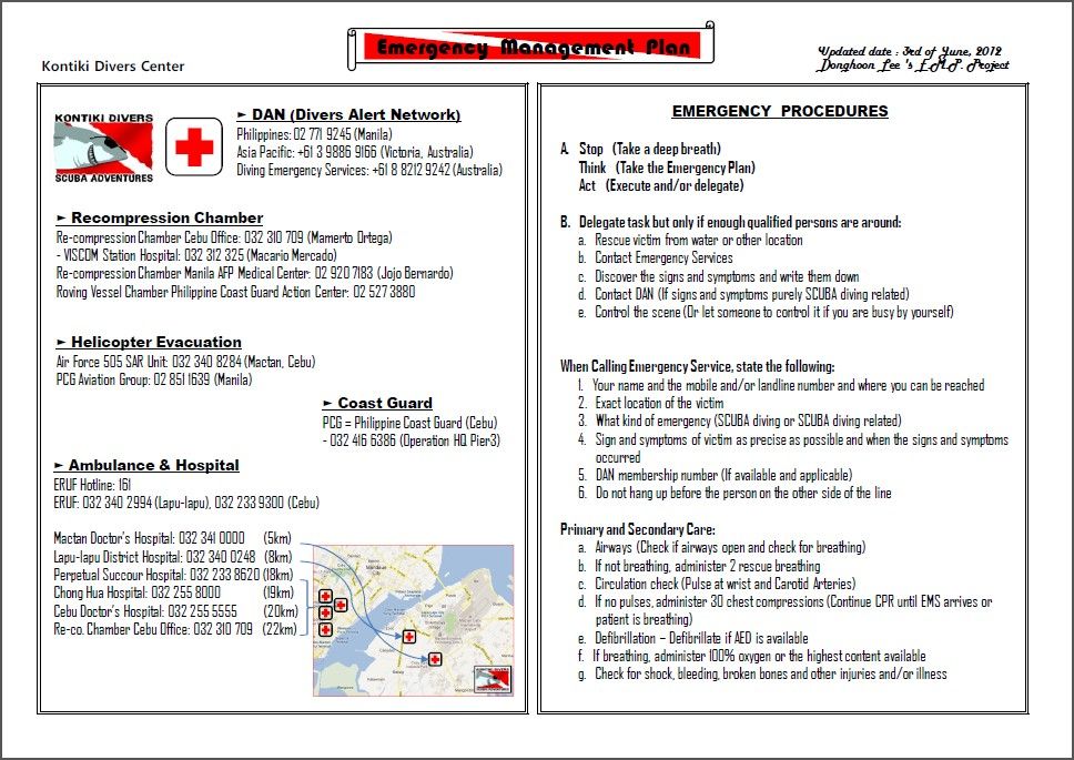 Detail Diving Emergency Action Plan Template Nomer 7