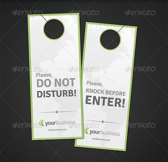 Detail Do Not Disturb Hanger Template Nomer 20