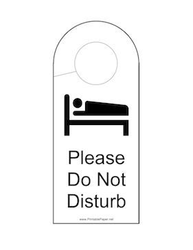 Detail Do Not Disturb Hanger Template Nomer 5