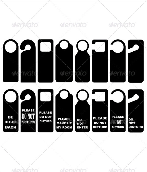 Detail Do Not Disturb Hanger Template Nomer 43