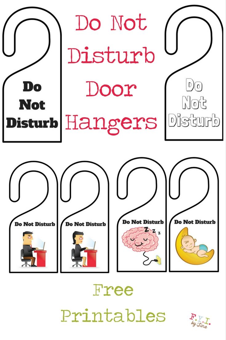 Detail Do Not Disturb Hanger Template Nomer 9