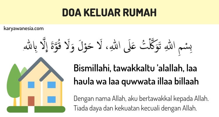 Detail Doa Mau Keluar Rumah Dan Artinya Nomer 6