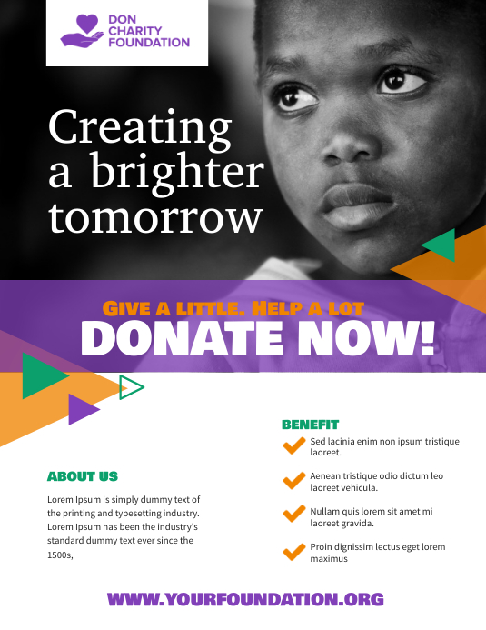 Detail Donation Flyer Template Nomer 21