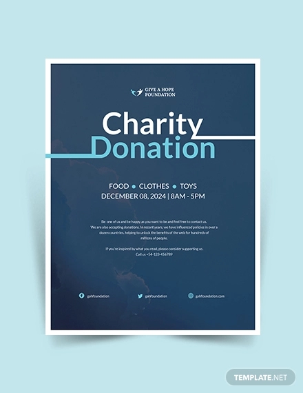 Detail Donation Flyer Template Nomer 29