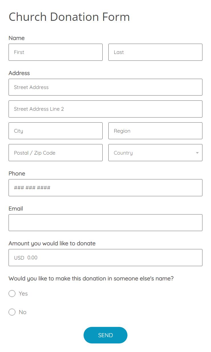 Detail Donation Form Template Nomer 15