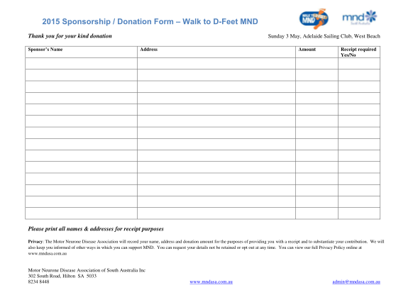 Detail Donation Form Template Nomer 20