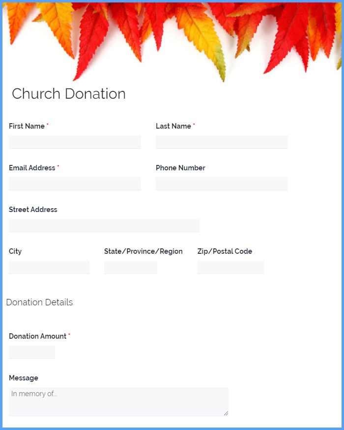 Detail Donation Form Template Nomer 37