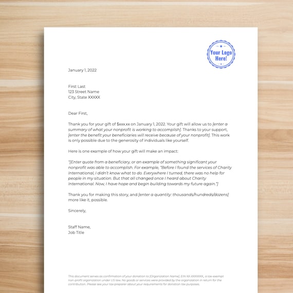 Detail Donation Letter Template Nomer 42