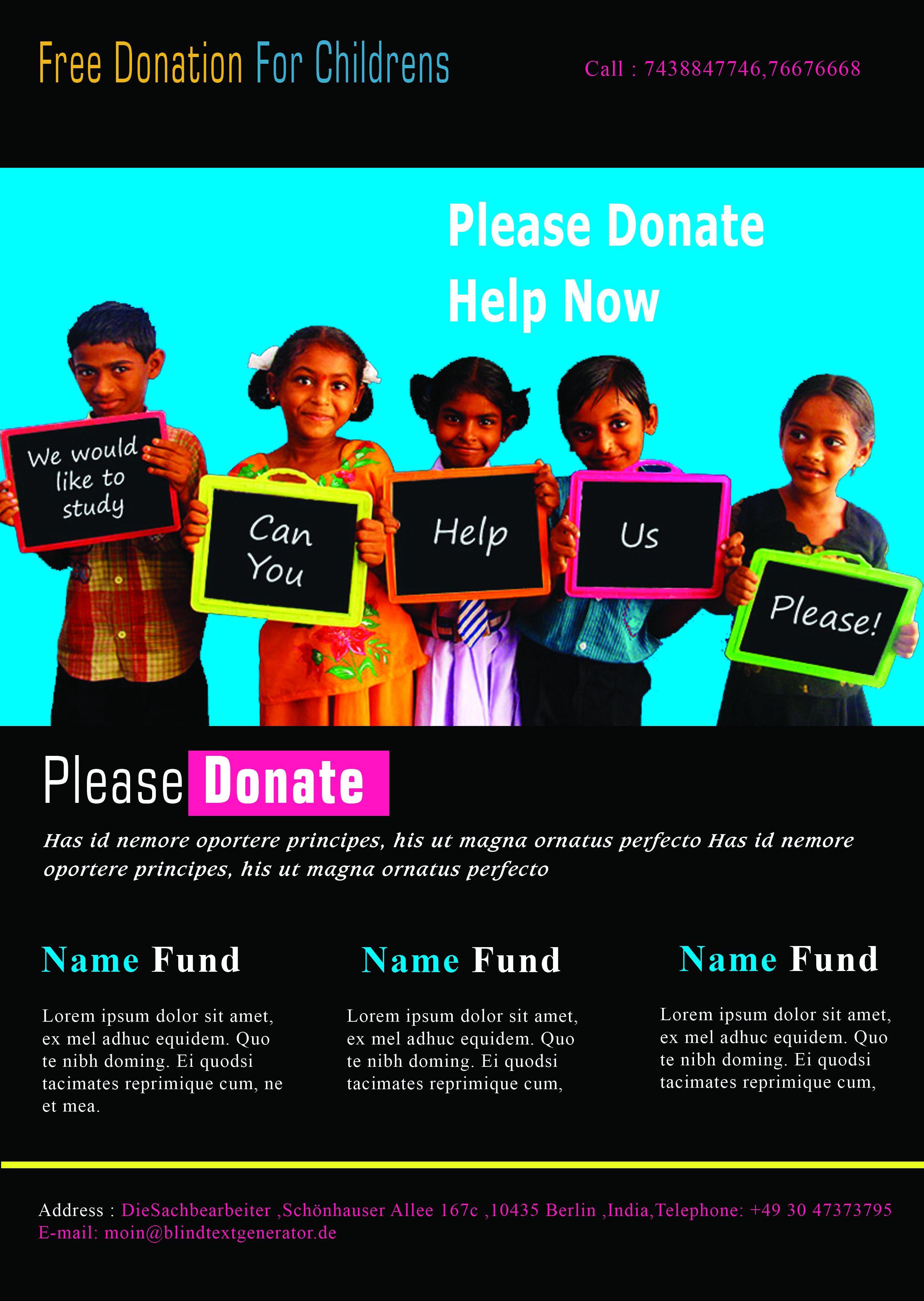 Detail Donation Poster Template Nomer 28