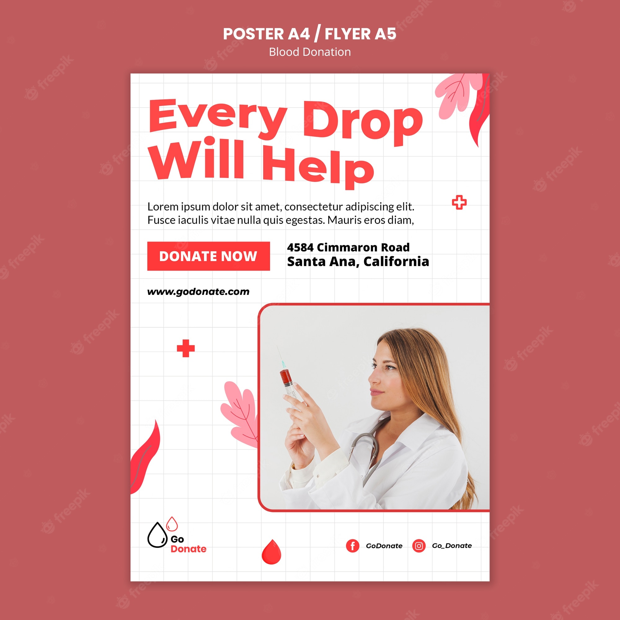 Detail Donation Poster Template Nomer 43