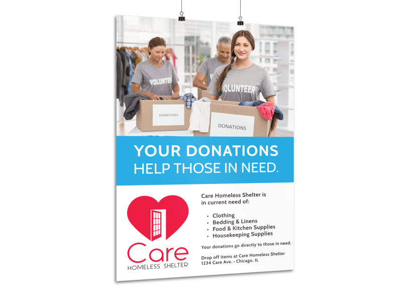 Detail Donation Poster Template Nomer 7