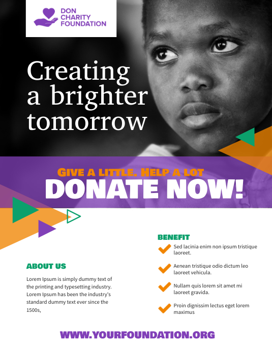 Detail Donation Poster Template Nomer 9