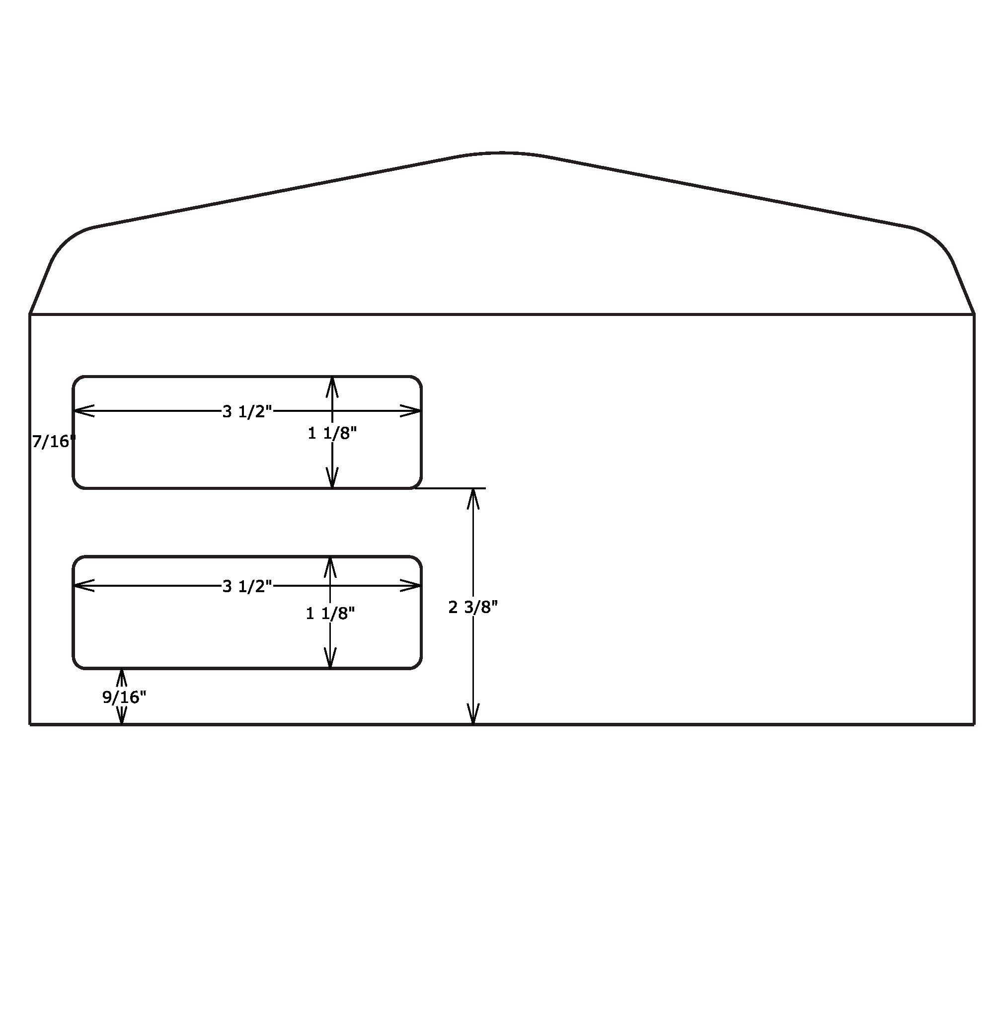 Detail Double Window Envelope Template Nomer 3