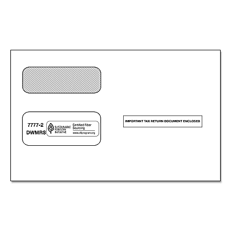 Detail Double Window Envelope Template Nomer 42