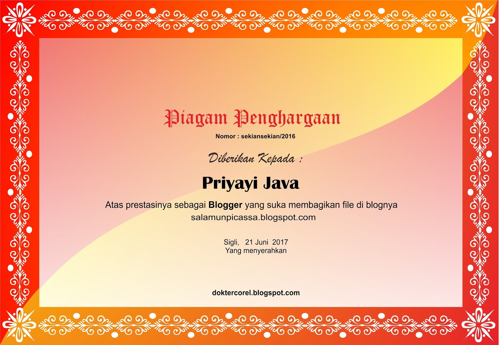 Detail Download Bingkai Piagam Penghargaan Nomer 8