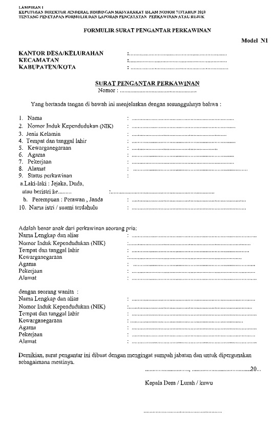 Detail Download Blangko Buku Nikah Nomer 18
