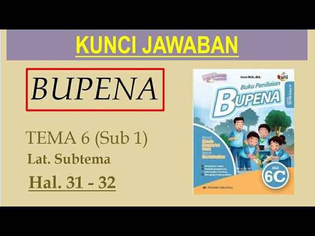 Detail Download Buku Bupena Kelas 6c Nomer 23