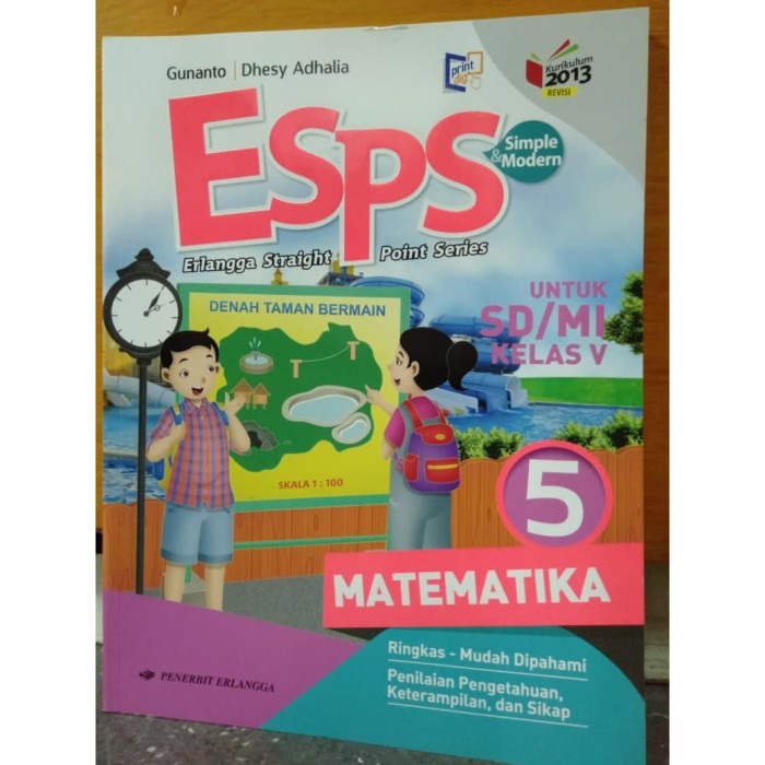 Detail Download Buku Esps Matematika Kelas 5 Erlangga Nomer 2