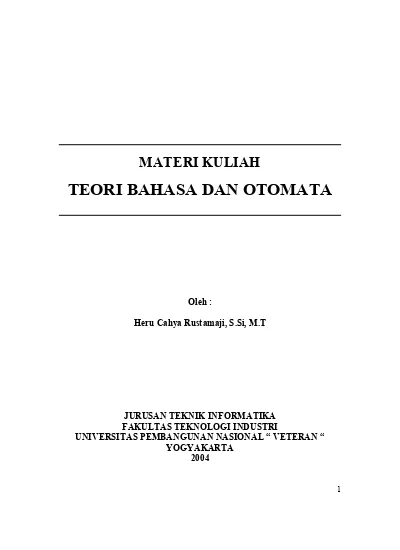 Detail Download Buku Teori Bahasa Dan Otomata Firrar Utdirartatmo Nomer 42