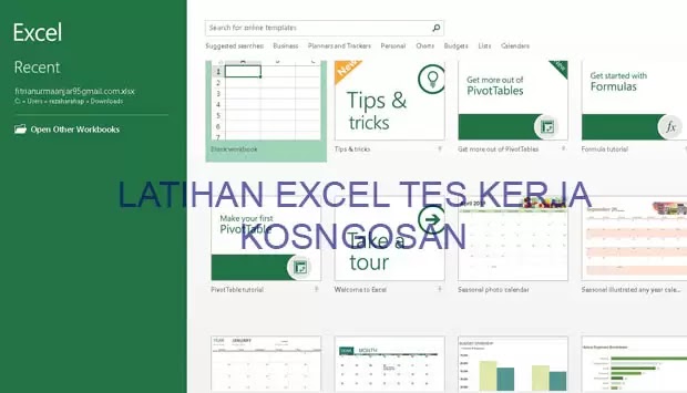 Detail Download Contoh Soal Excel Untuk Tes Kerja Dan Jawabannya Xls Nomer 49